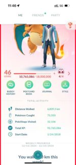 level 46 pokemon go account