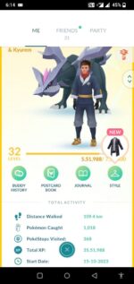 pokemon go account level 32