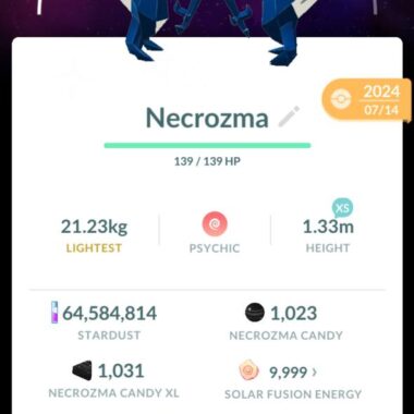 Shiny Necrozma With Hole Background