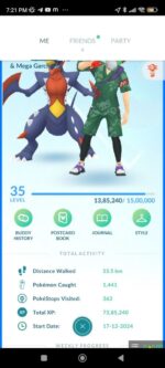 level 35 pokemon account