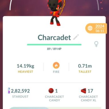 non shiny charcadet