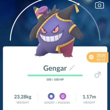 gengar with halloween costume