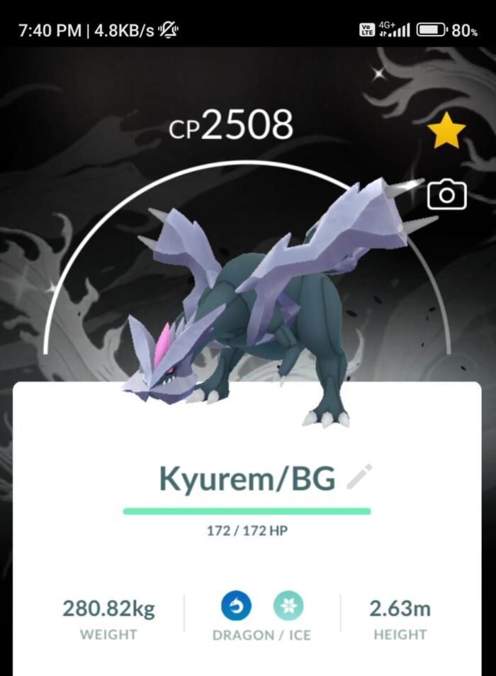 kyurem with background