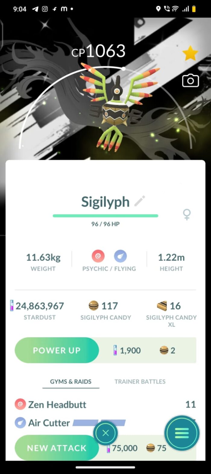 sigilyph with background