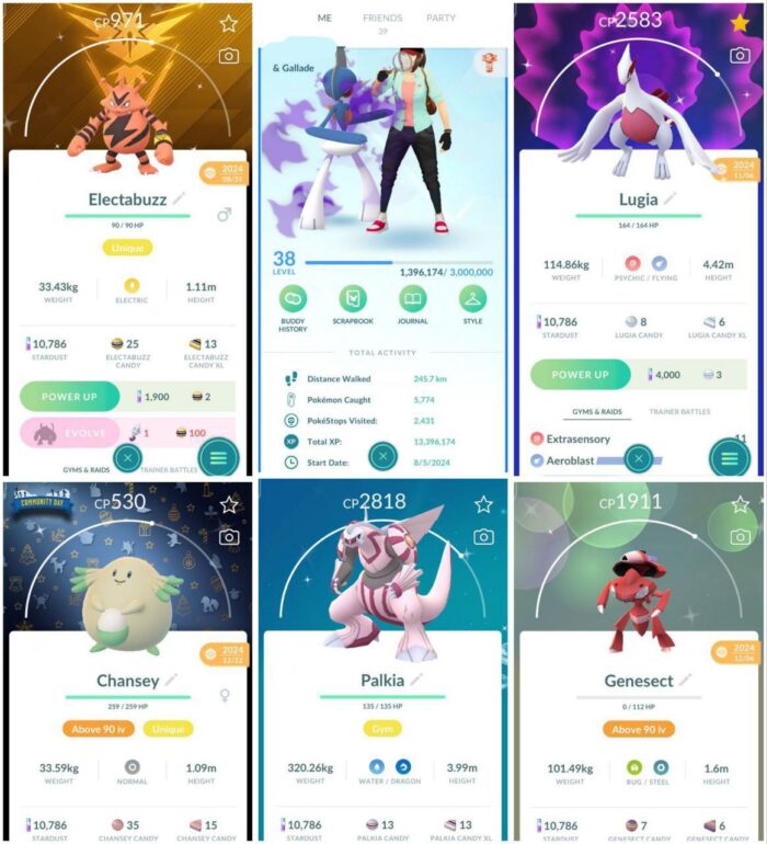 level 38 pokemon go account