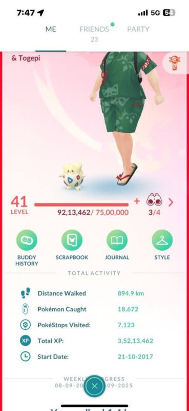 pokemon go level 41 account