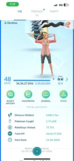 level 48 pokemon go account