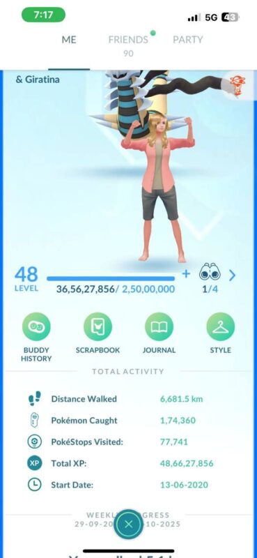 level 48 pokemon go account