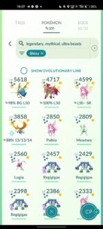 Level 43 Stacked Acc: 285 Leg, 245 Shiny, 2 Lucky Armored Mewtwo, Lucky Clone Charizard - 图片 6