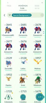 Level 41 Acc: Shiny Crown Zamazameta, Galar Articuno, 115 Shiny, 172 Leg, 90 Hundo, 28 Special BG – Bild 10