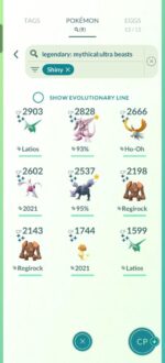 Level 41 Account: 1090 Pokemons, 116 Shiny, 253 Leg, 9 Shiny leg - Afbeelding 2
