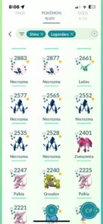Level 48 Shiny Account: 2240 Total Pokemons, 1096 Shiny, 37 Shiny Legendary, Maxed Fused White Kyurem and Lunar - Afbeelding 2
