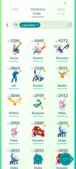 Level70, 1 Shiny Mythical, 100 Hatched, 37 Shadow, 7 Event Shiny, 220 Shiny, 450 Legend, 24 Shiny Legend, 3 Special Beckground Shinies - Afbeelding 3