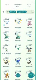 Level 50 Account: Year 2016, Armored Mewtwo, 21 Shiny Legendary, Rare Event Medals – Bild 3