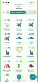 Level 48 Shiny Account: 2240 Total Pokemons, 1096 Shiny, 37 Shiny Legendary, Maxed Fused White Kyurem and Lunar - Afbeelding 4