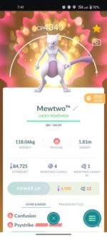 Level 39 Stacked Account: 2 Armored Mewtwo Tradable, Many Rare Shiny Costume Pokemons - Image 27