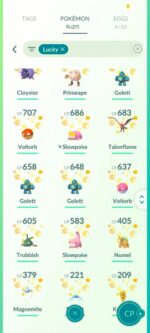 Level70, 1 Shiny Mythical, 100 Hatched, 37 Shadow, 7 Event Shiny, 220 Shiny, 450 Legend, 24 Shiny Legend, 3 Special Beckground Shinies - Afbeelding 6