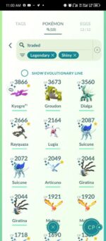 Level 39 Stacked Account: 2 Armored Mewtwo Tradable, Many Rare Shiny Costume Pokemons - Image 8