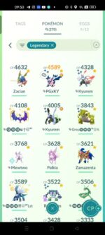 Pokemon Go Level 45: 36 Shiny Mythical LEG, 488 Shiny, 270 Leg, Shiny Dusk Mane, Dialga Global BG, Shiny Fused Kyurem – Bild 8