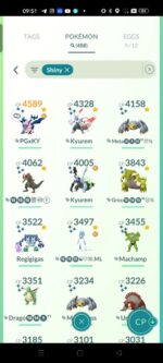 Pokemon Go Level 45: 36 Shiny Mythical LEG, 488 Shiny, 270 Leg, Shiny Dusk Mane, Dialga Global BG, Shiny Fused Kyurem – Bild 9