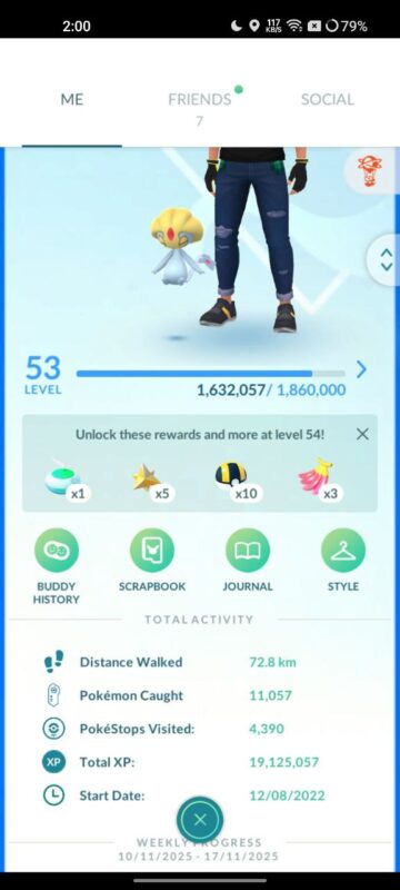 Pokemon GO Level 53 account for sale