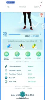 Pokemon GO Level 35 account for sale