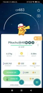 Old Pokemon GO account Level 39