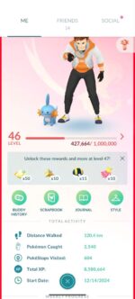 Pokemon GO Level 46 Account – 35 Shinies, 68 Legendaries, 13 Perfect, 966 Items