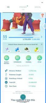 Level 55 Pokemon GO Account | 172 Shinies, 88 Legendaries