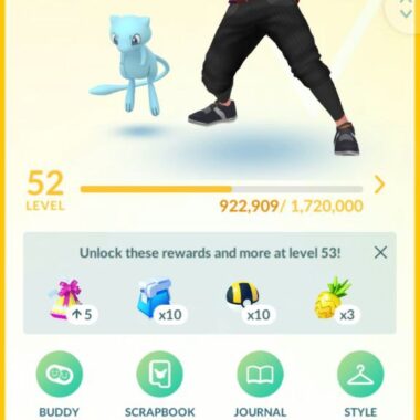 pokemon go account level 52