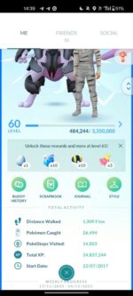 Level 60 account armored mewtwo