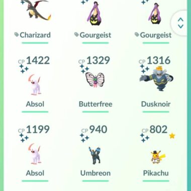 pokemon go old level 70 account