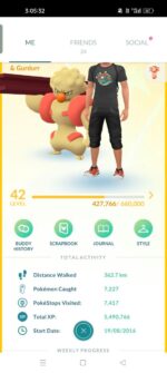 Level 42 pokemon go account armored mewtwo