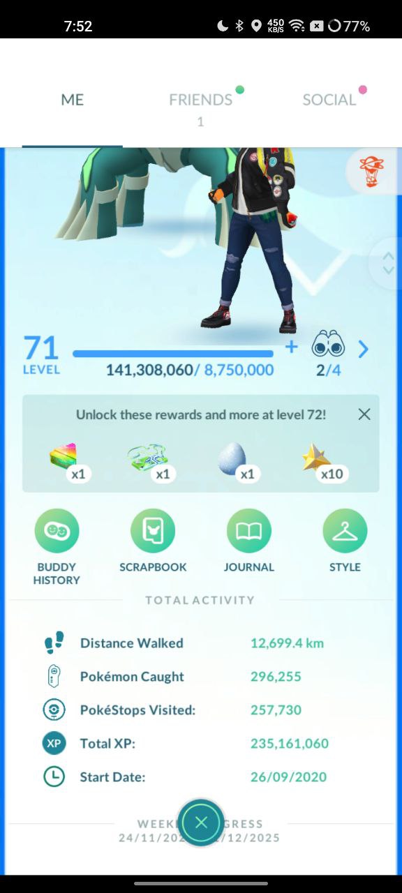 470a-level71-1 High-Level Pokemon Go Account for Sale