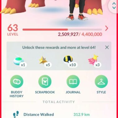 Level 63 Pokemon Go account 2025