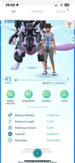 Pokemon Go Level 41 Account | 22 Shinies, 9 Legendaries, 2x Armored Mewtwo, Clone