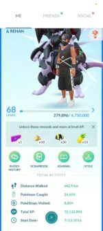 Pokemon Go Level 68 Account | 557 Legendaries, 143 Shinies, High-End PvP Ready