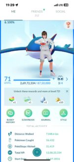 Pokemon Go Level 71 Account Old – 764 Shinies, 66 Legendaries, 50 Shundos