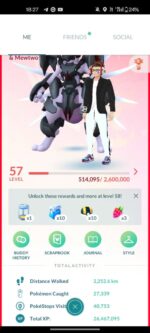 buy level 57 pokemon go account