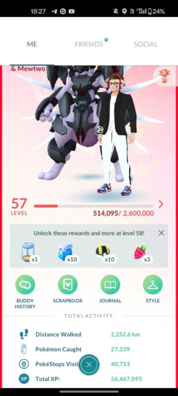 buy level 57 pokemon go account