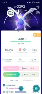 pokemon go apex lugia account