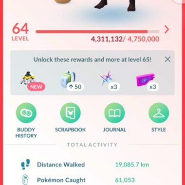 pokemon go level 64 shiny zacian account