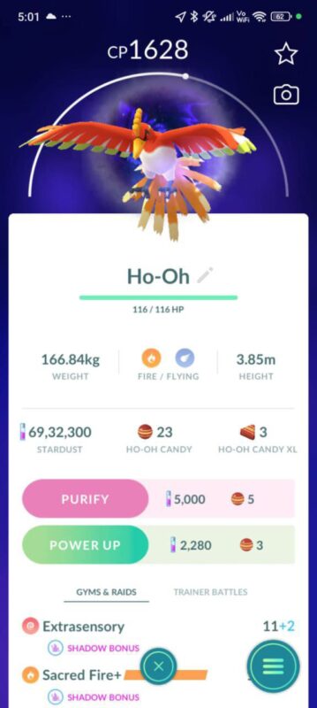 account with apex ho-oh 506a