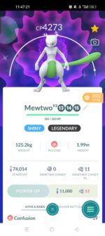 level 43 Pokemon GO account shiny Mewtwo