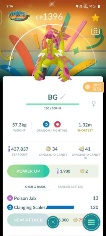 Level 54 Pokemon GO account with Shiny Rayquaza