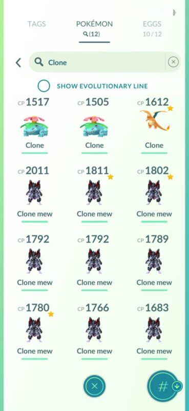 Pokemon GO Level 58 account clone Mewtwo