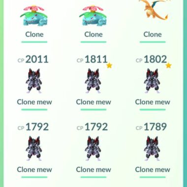 Pokemon GO Level 58 account clone Mewtwo