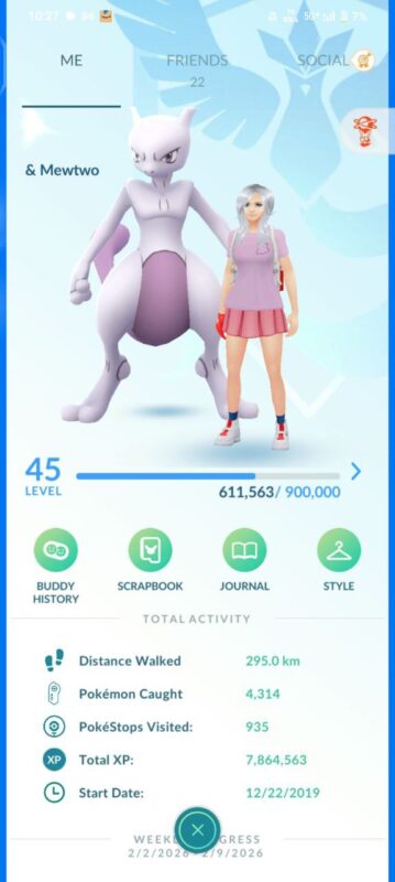 Pokemon GO Level 45 account dynamax Machamp