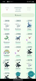 Pokemon Go Level 35 shiny legendary account