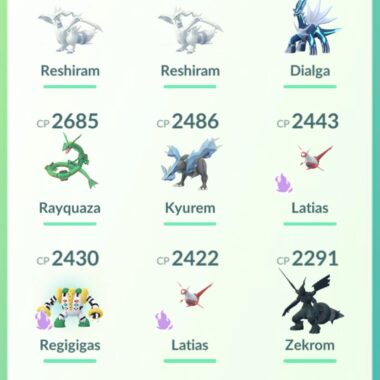 Pokemon Go Level 35 shiny legendary account